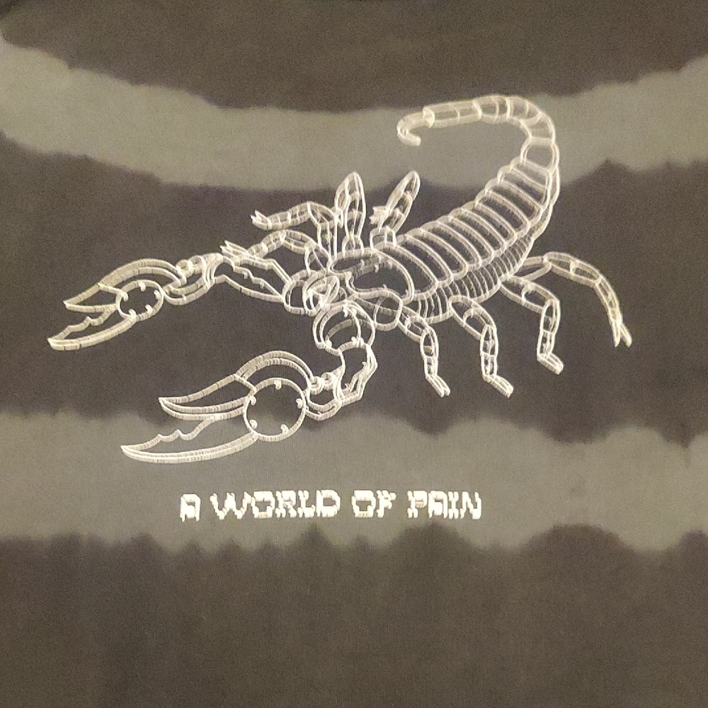 Bad Ass Scorpion / Scorpio "World Of Pain" Graphic Tee By Disturbia